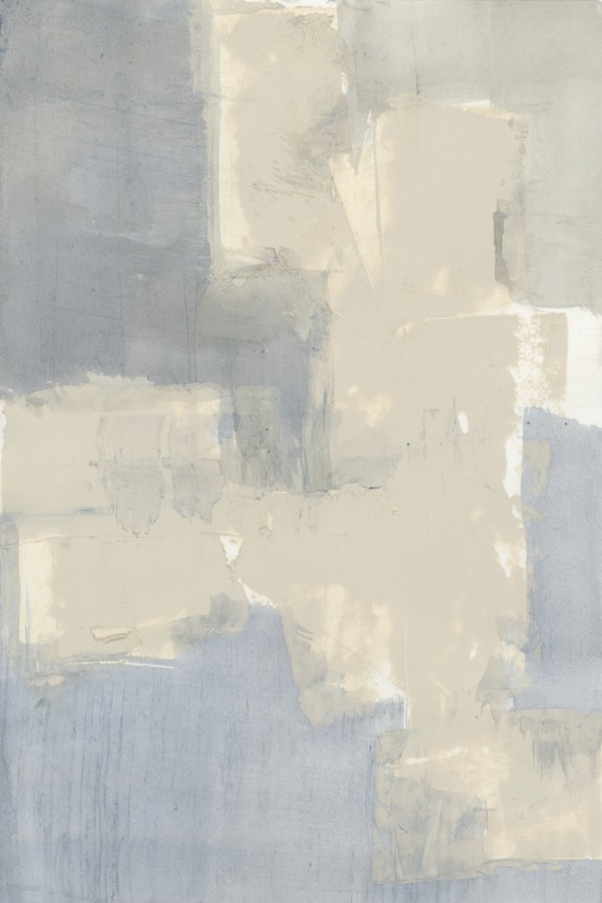 Azzurro tenue e beige - Astratto da cartissi
