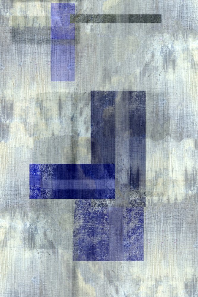 Geometria in blu tenue da cartissi