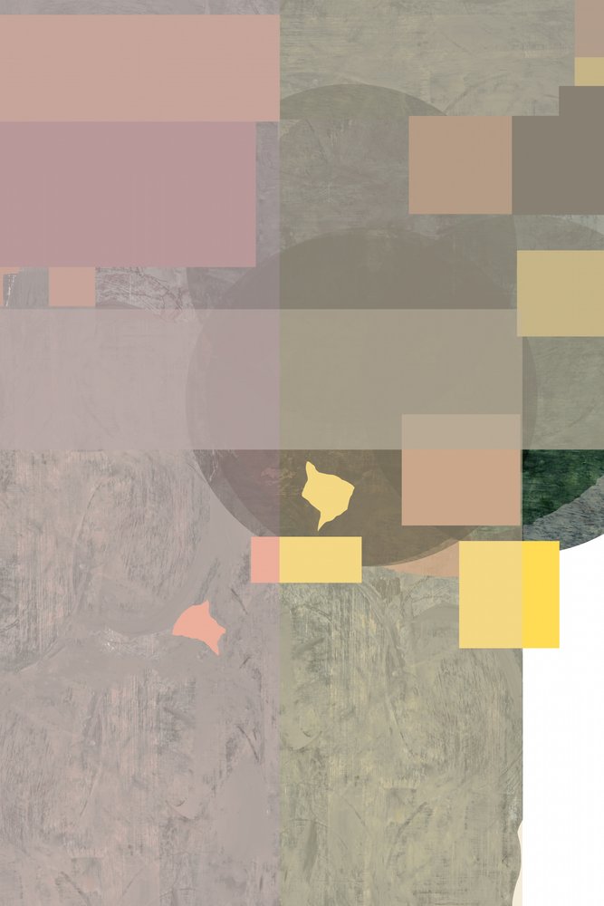 Strati geometrici dai toni tenui da cartissi