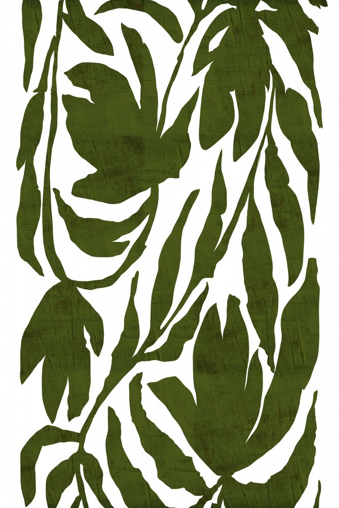Motivo con fogliame verde oliva da cartissi