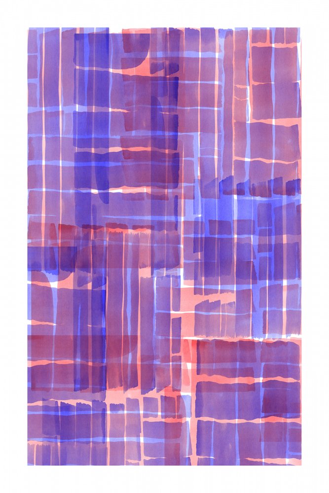 Strati a griglia rosa-viola da cartissi