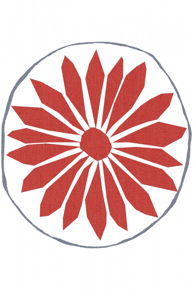 Fiore rosso popolare da cartissi