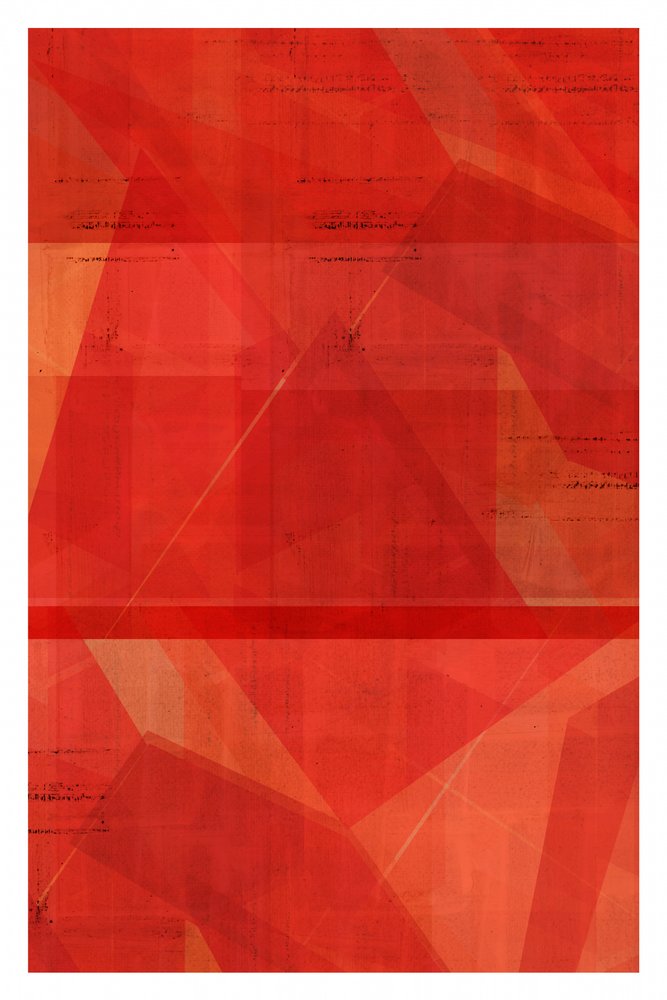 Strati geometrici rossi da cartissi
