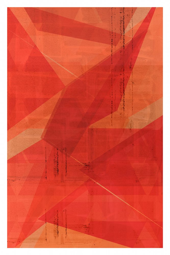 Strati geometrici rossi da cartissi