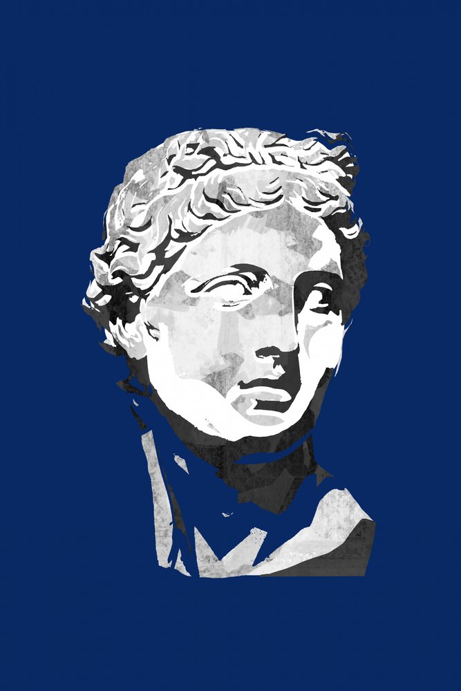 Busto classico sereno da cartissi