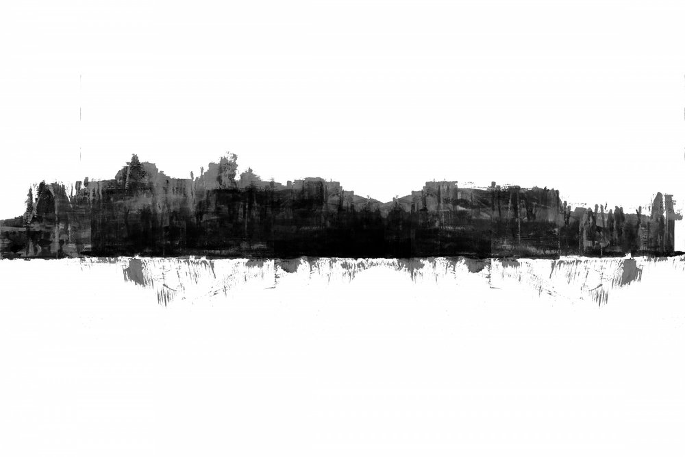 Riflesso urbano austero da cartissi