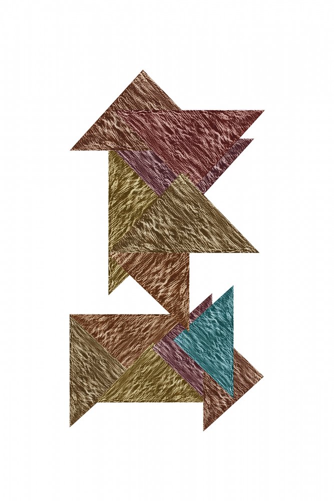 Frecce geometriche in rilievo da cartissi