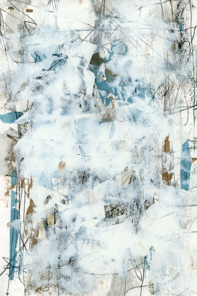 Bianco e blu con texture astratta da cartissi