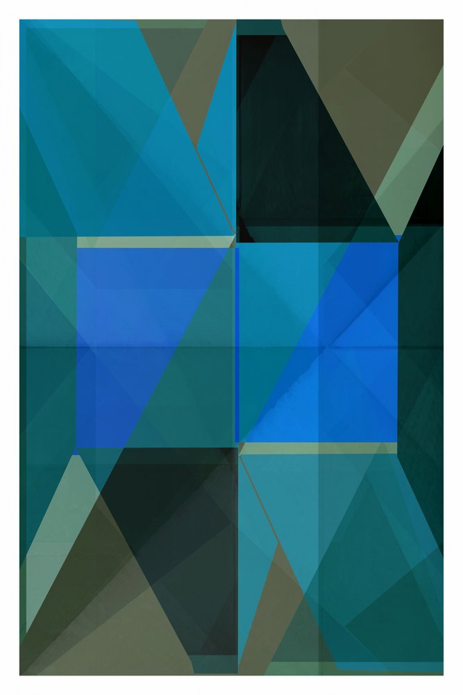 Blu geometrici vivaci da cartissi