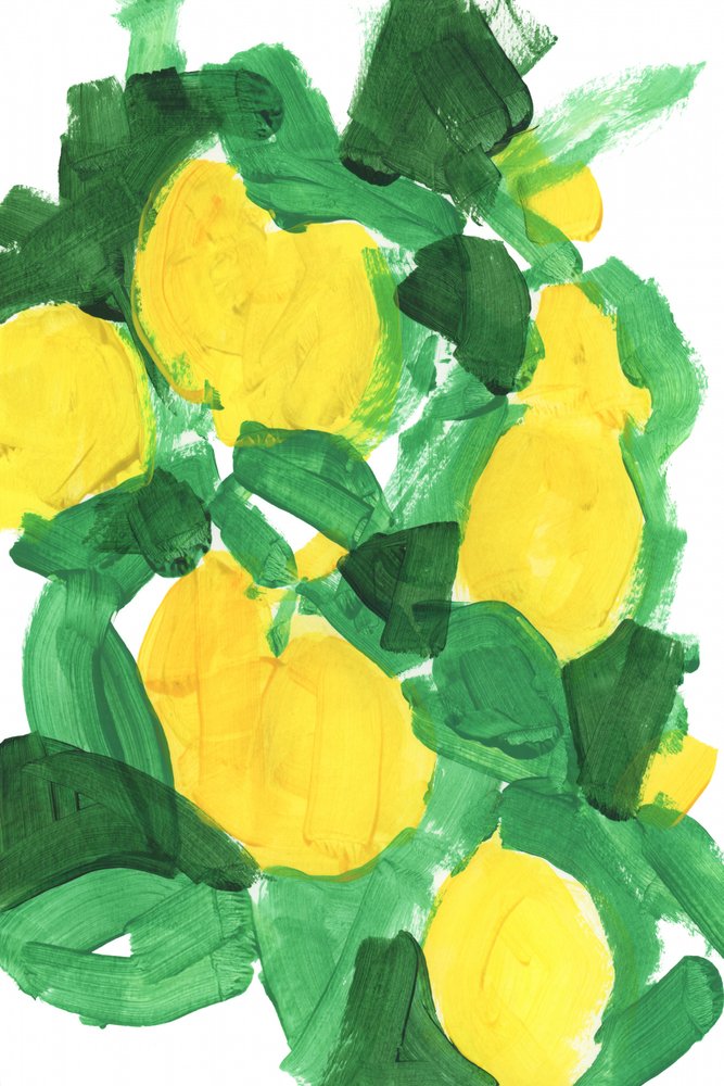 Astratto vivace al limone da cartissi