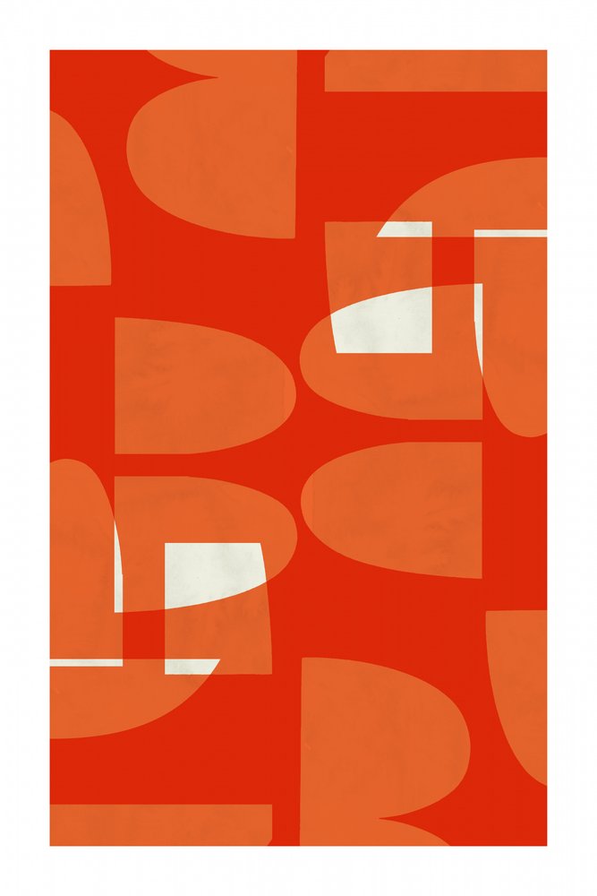 Curve vivaci in stile Mid-Century da cartissi