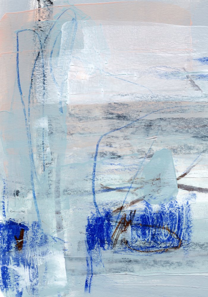 Flusso astratto blu da uplusmestudio