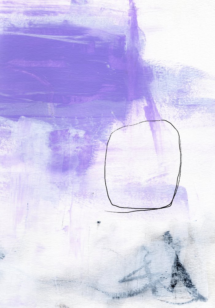 Cerchio astratto viola da uplusmestudio