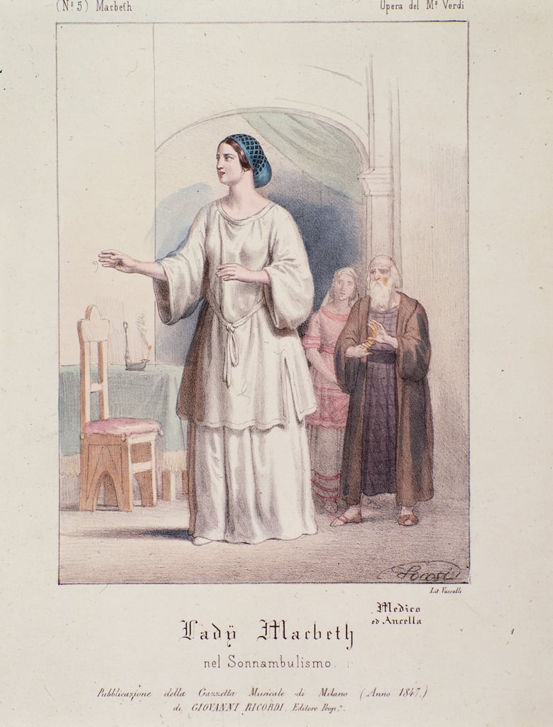 Disegno di Macbeth e Lady Macbeth