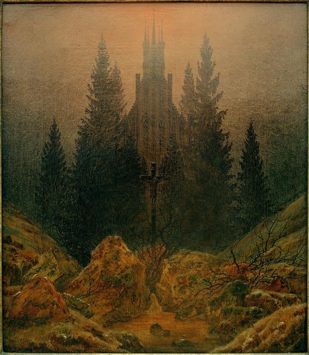 La croce in montagna Caspar David Friedrich
