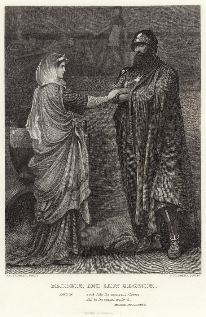 Disegno di Macbeth e Lady Macbeth