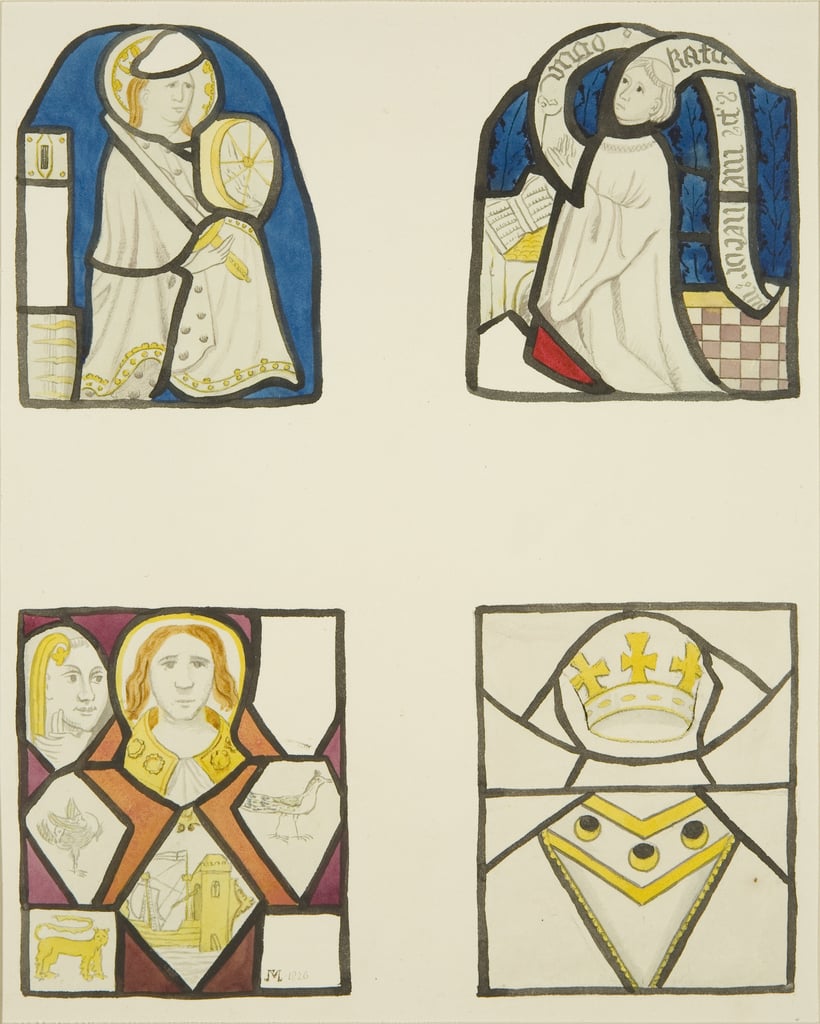 Vetrata nella finestra della Weavers' Chapel nella Temple Church