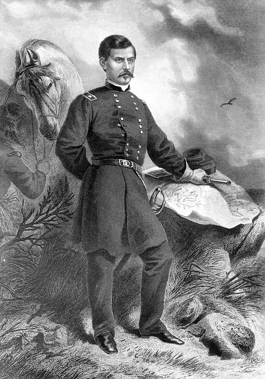 Generale americano George McClellan da Unknown