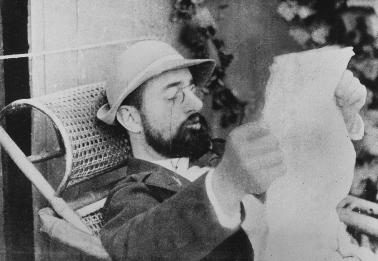 Henri De Toulouse-Lautrec che legge il giornale da Unknown
