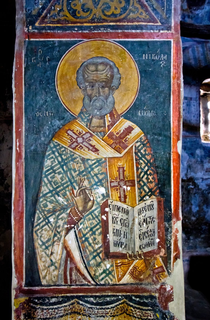 Affresco nella Chiesa di Santa Maria di Blachernae, Castello di Berati, Albania da Unknown