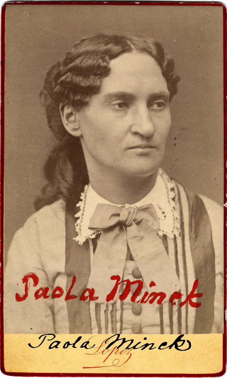 Comune di Parigi: Ritratto di Paule Minck (1839-1901) Donna di Lettere, Giornalista, Franc-Maconne, Socialista e Femminista, 1871 da Unknown