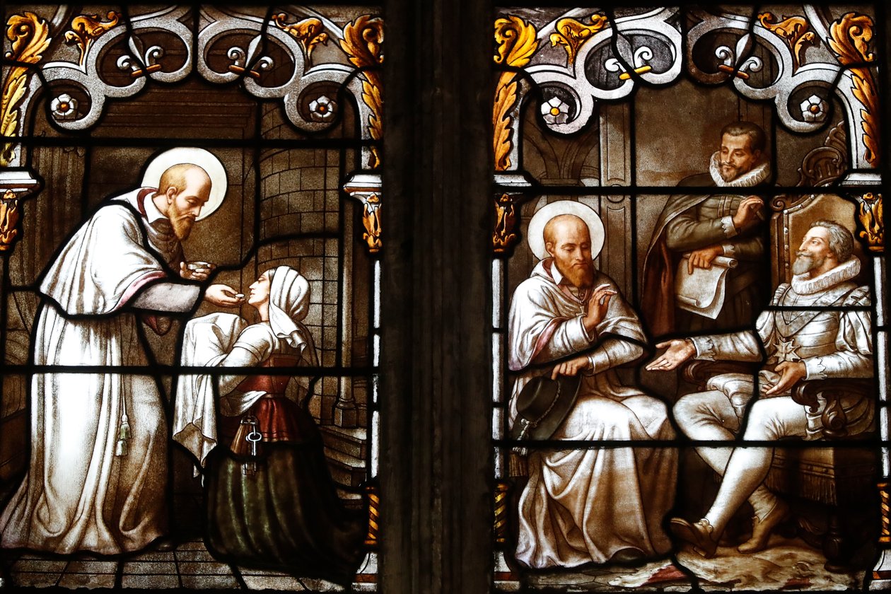 Chiesa di Saint Nizier, Vetrata, San Francesco di Sales di Claudius Lavergne (1815-1887), Lione, Francia da Unknown