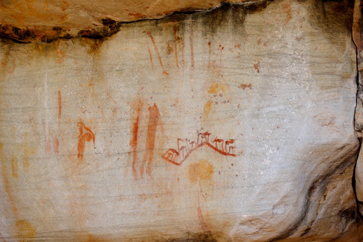 Arte rupestre dei San da Unknown