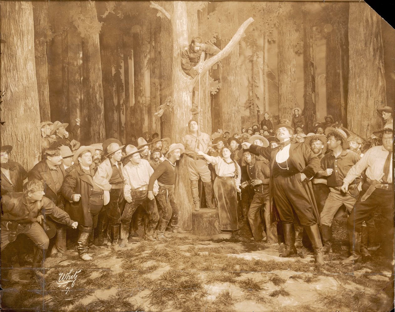Scena da La fanciulla del West di Puccini (1858-1924), 1910 da Unknown