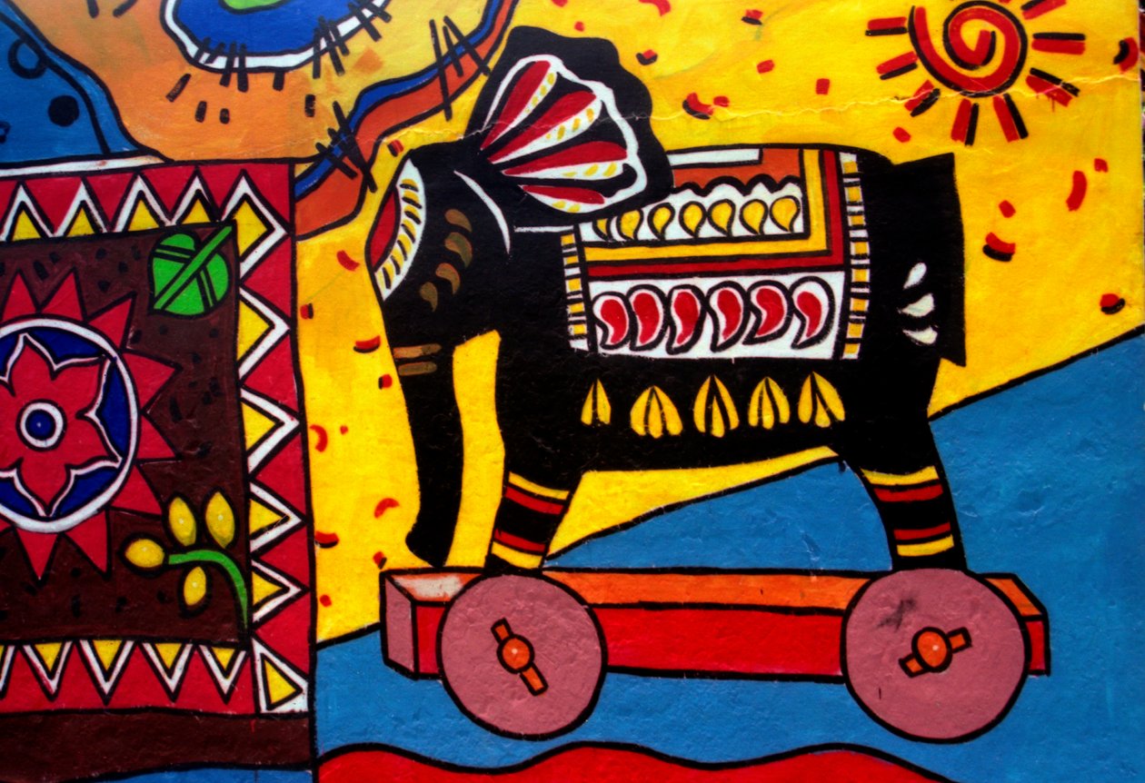 Pittura murale tradizionale in Bangladesh da Unknown