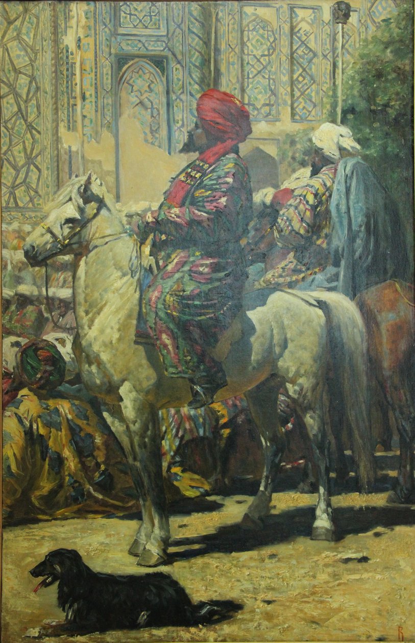 Il cavaliere a Samarcanda. Studio per il dipinto Il trionfo da Василий Васильевич Верещагин