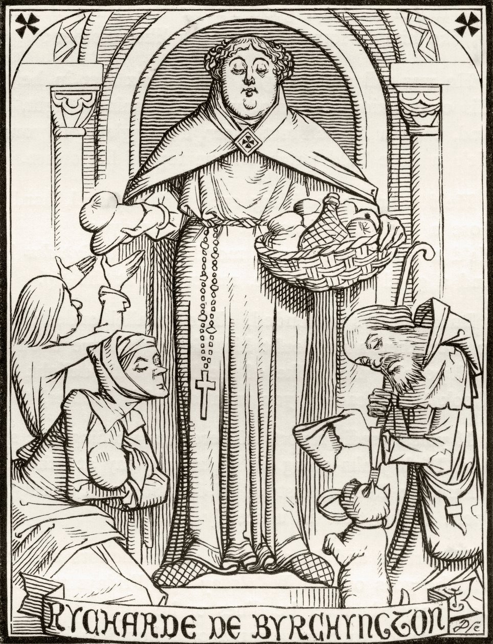Rycharde de Byrchyngton, illustrazione per la poesia 