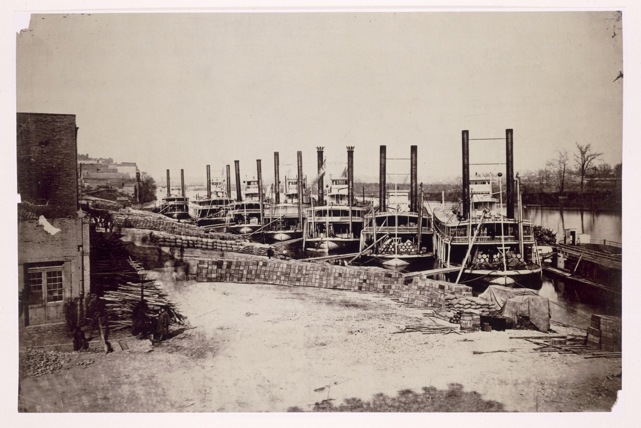 Battelli a vapore sul Mississippi da American Photographer