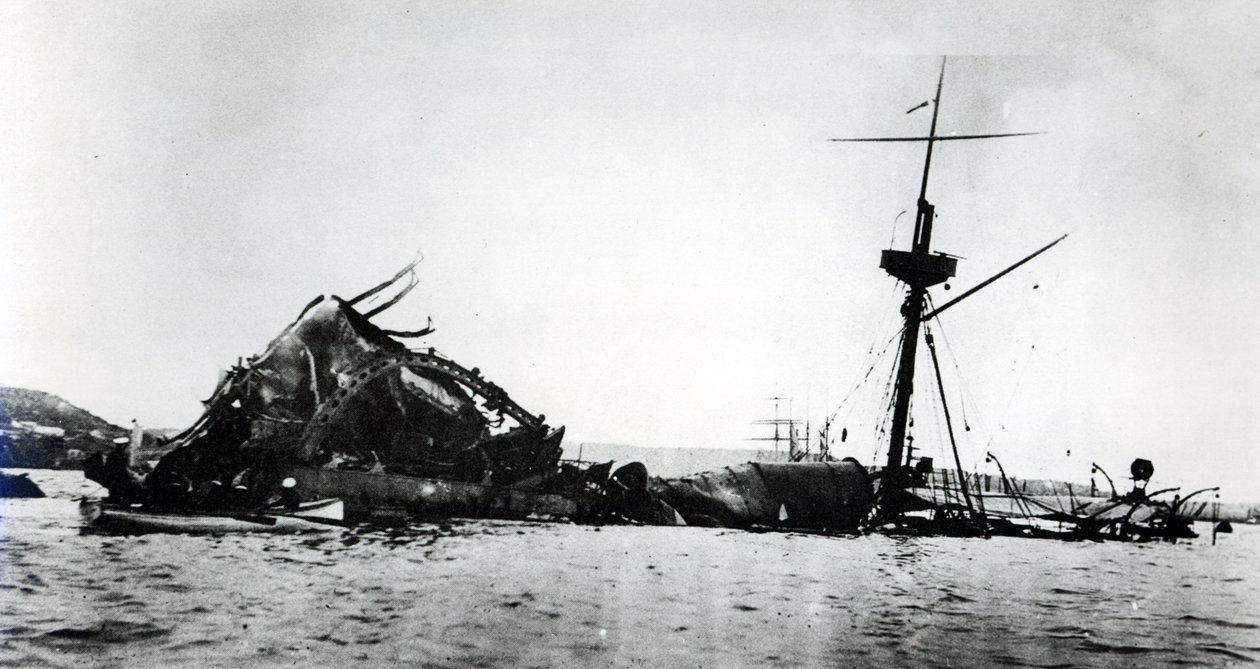 La catastrofe della USS Maine, 1898 da American Photographer