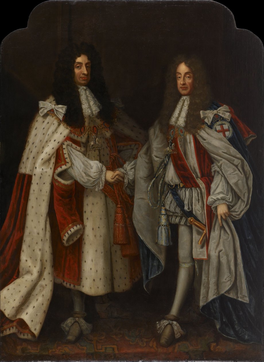 Ritratto di Carlo II e Giacomo II da Anonymous