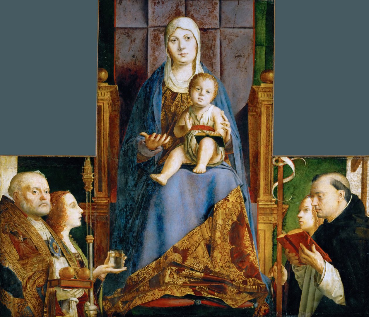 Madonna con San Nicola di Bari, Anastasia, Orsola, Domenico ed Elena da Antonello de Antonio