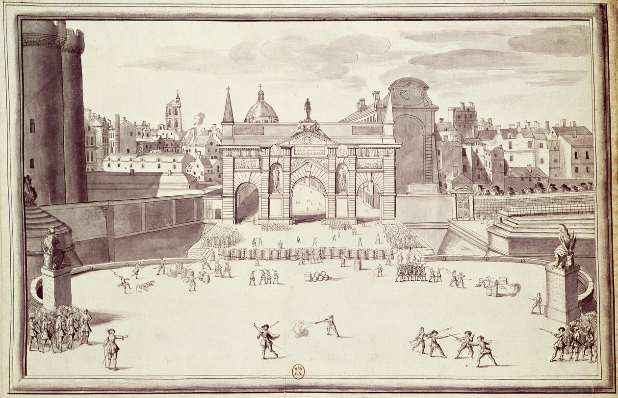 Barricate a Porte Sainte-Antoine, 26 agosto 1648 da French School