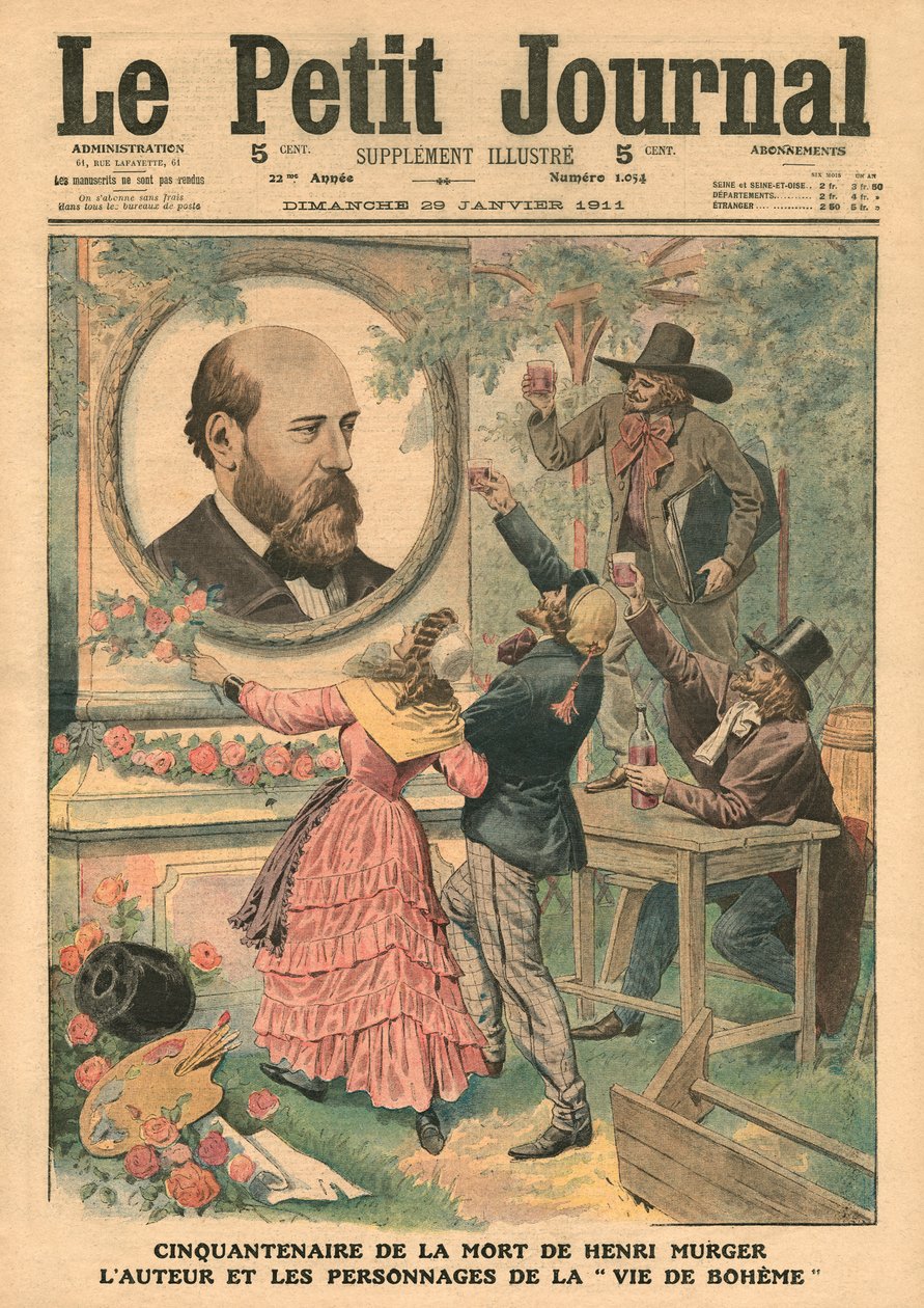 Cinquantesimo anniversario della morte di Henri Murger, l