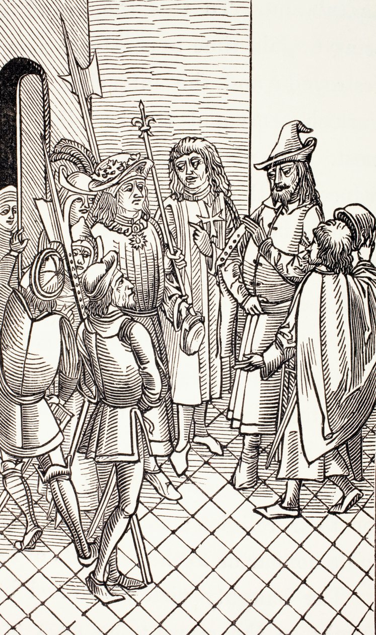 Il principe Cem, pretendente al trono ottomano, consegnato a Carlo VIII, re di Francia, da 