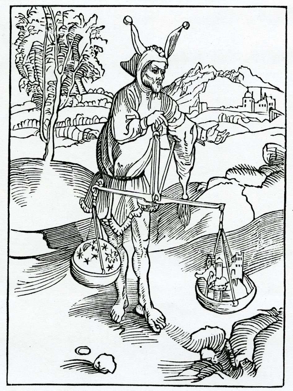 Di coloro che disprezzano la gioia eterna e antepongono le cose transitorie a quelle eterne e perpetue, illustrazione dalla traduzione inglese di Alexander Barclay di 