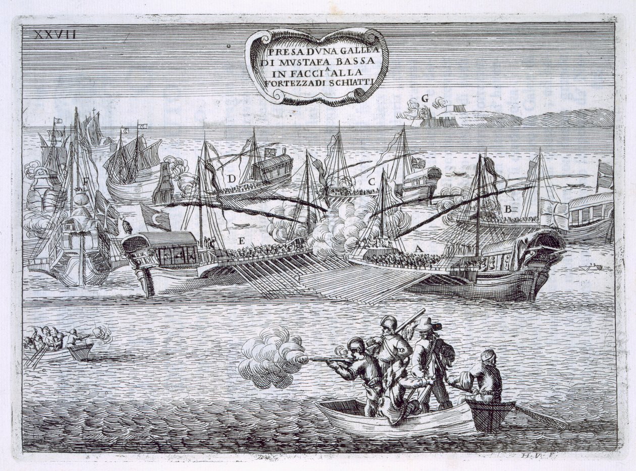 Galeoni da combattimento di Mustapha Bassa, illustrazione da 