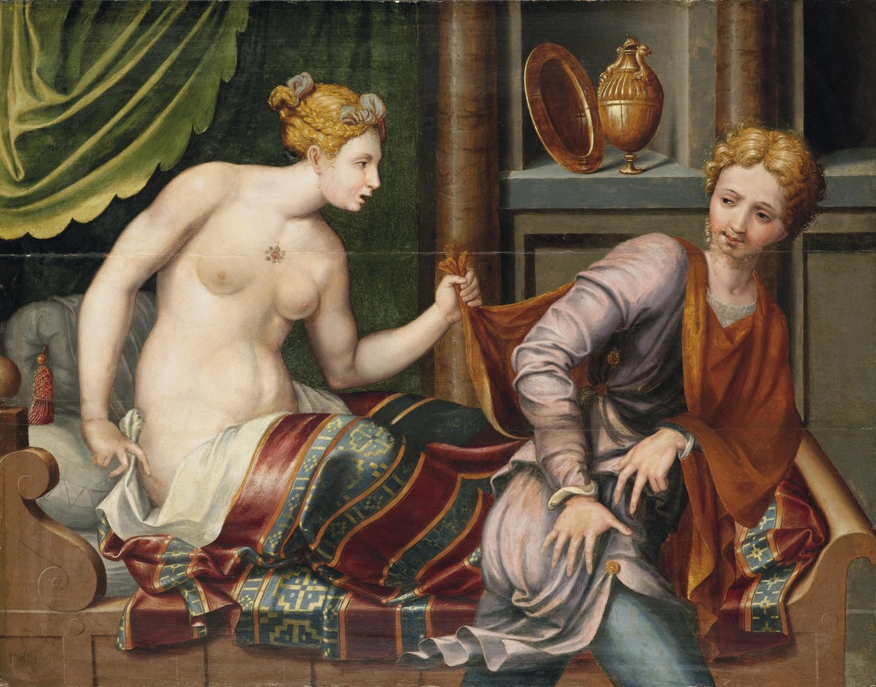 Giuseppe e la moglie di Potifar da Unknown