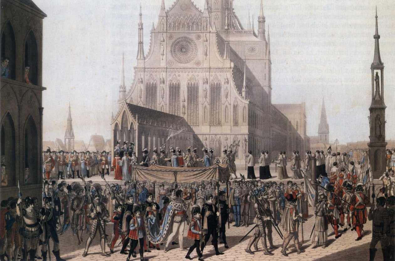 Bozzetto di scena di Heinrich Anton Dähling per La Pulzella d