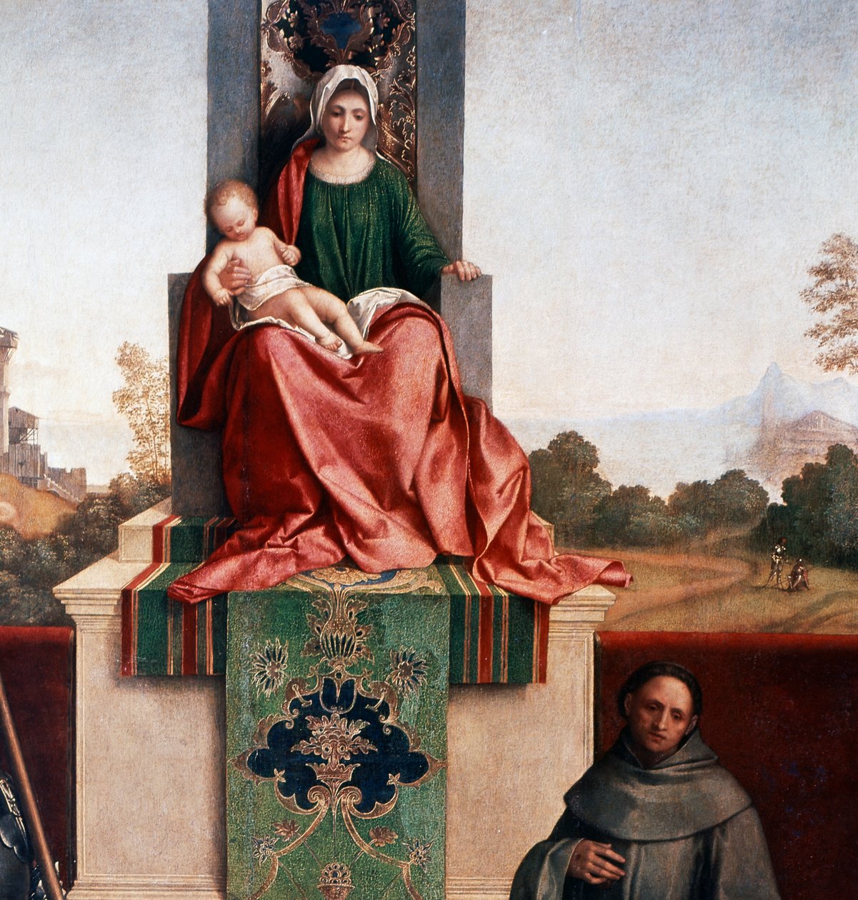 Madonna e Bambino tra San Nicasio e San Francesco, conosciuta anche come Madonna di Castelfranco, c.1502 da Giorgione