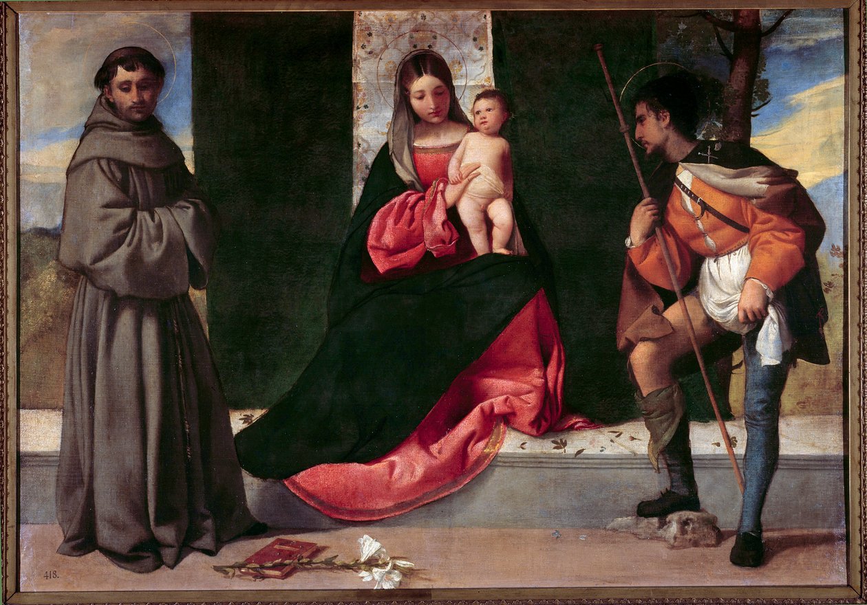 La Vergine e il Bambino tra Sant