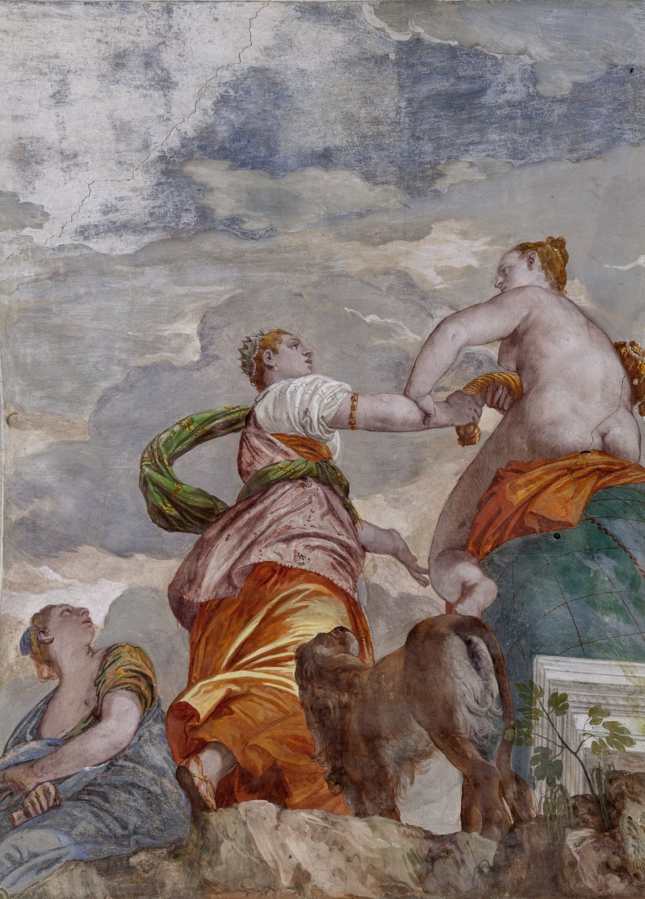 Fortuna, Ambizione e Invidia, la Stanza del cagnolino (dettaglio) da Veronese