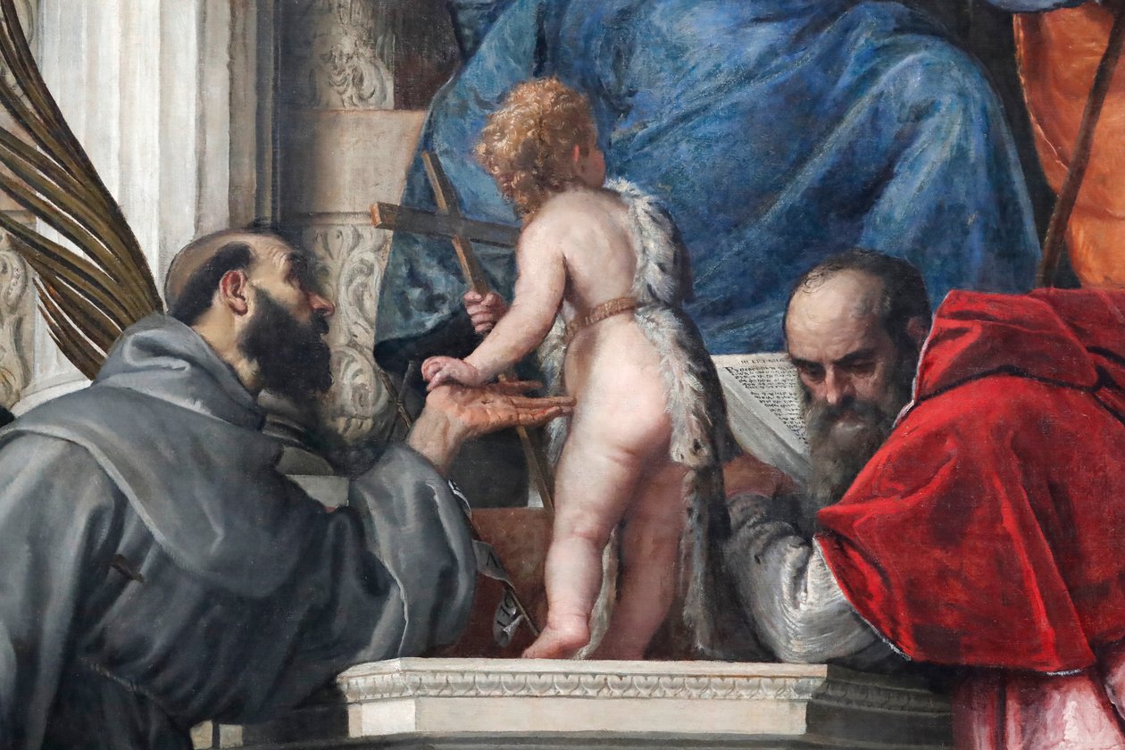 Madonna col Bambino e i santi Giuseppe, Giustina, Francesco, il Bambino Giovanni Battista e Girolamo da Veronese