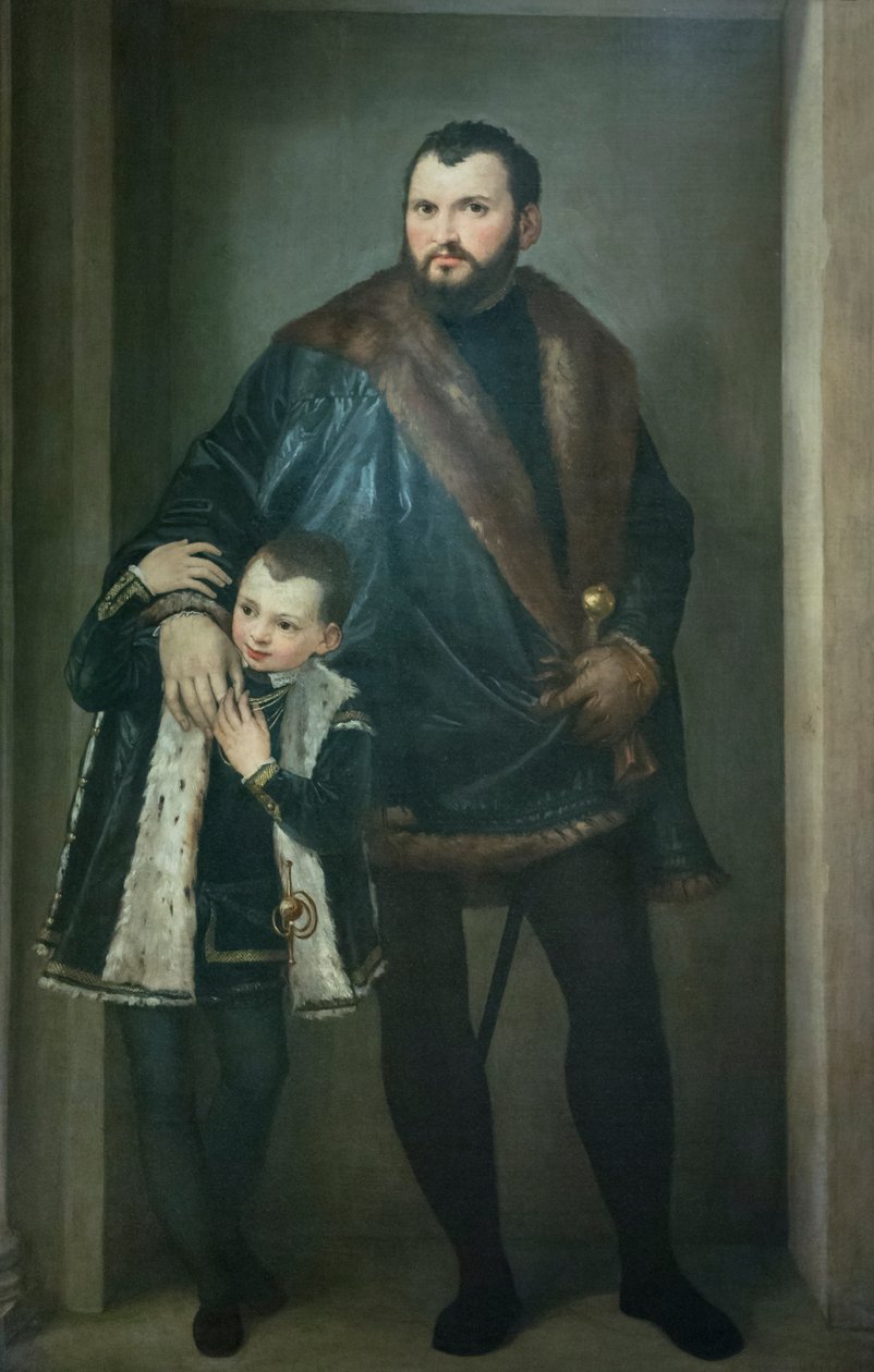 Ritratto di Giuseppe da Porto con suo figlio Adriano da (1528 88) Veronese
