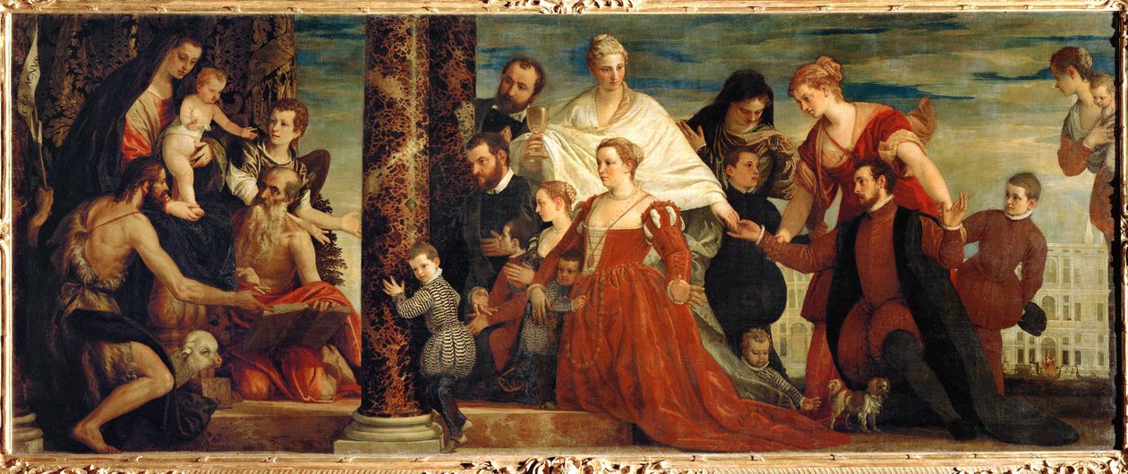 La Madonna e la famiglia Cuccina da (1528-88) Veronese