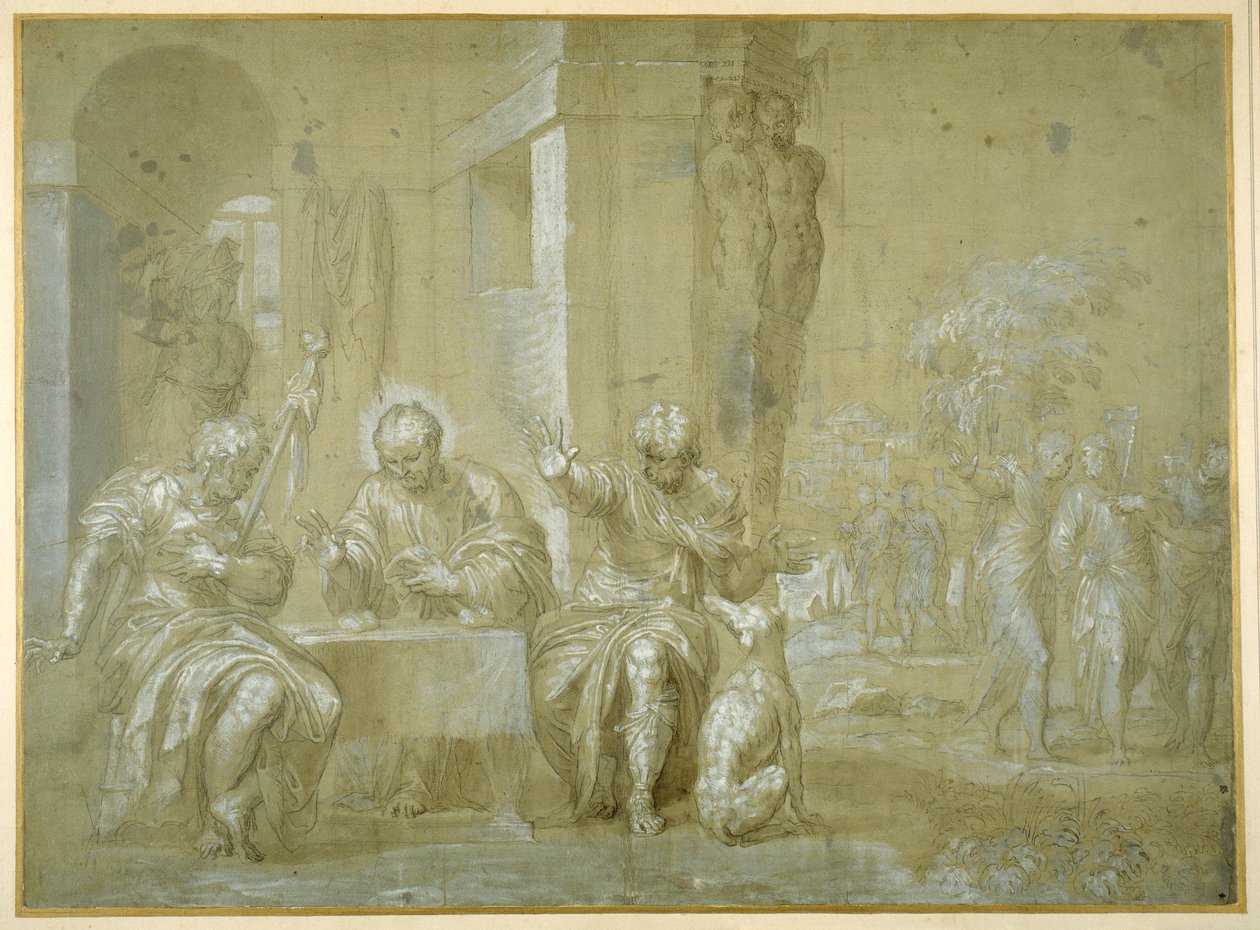 La Cena di Emmaus, c.1550 da Veronese