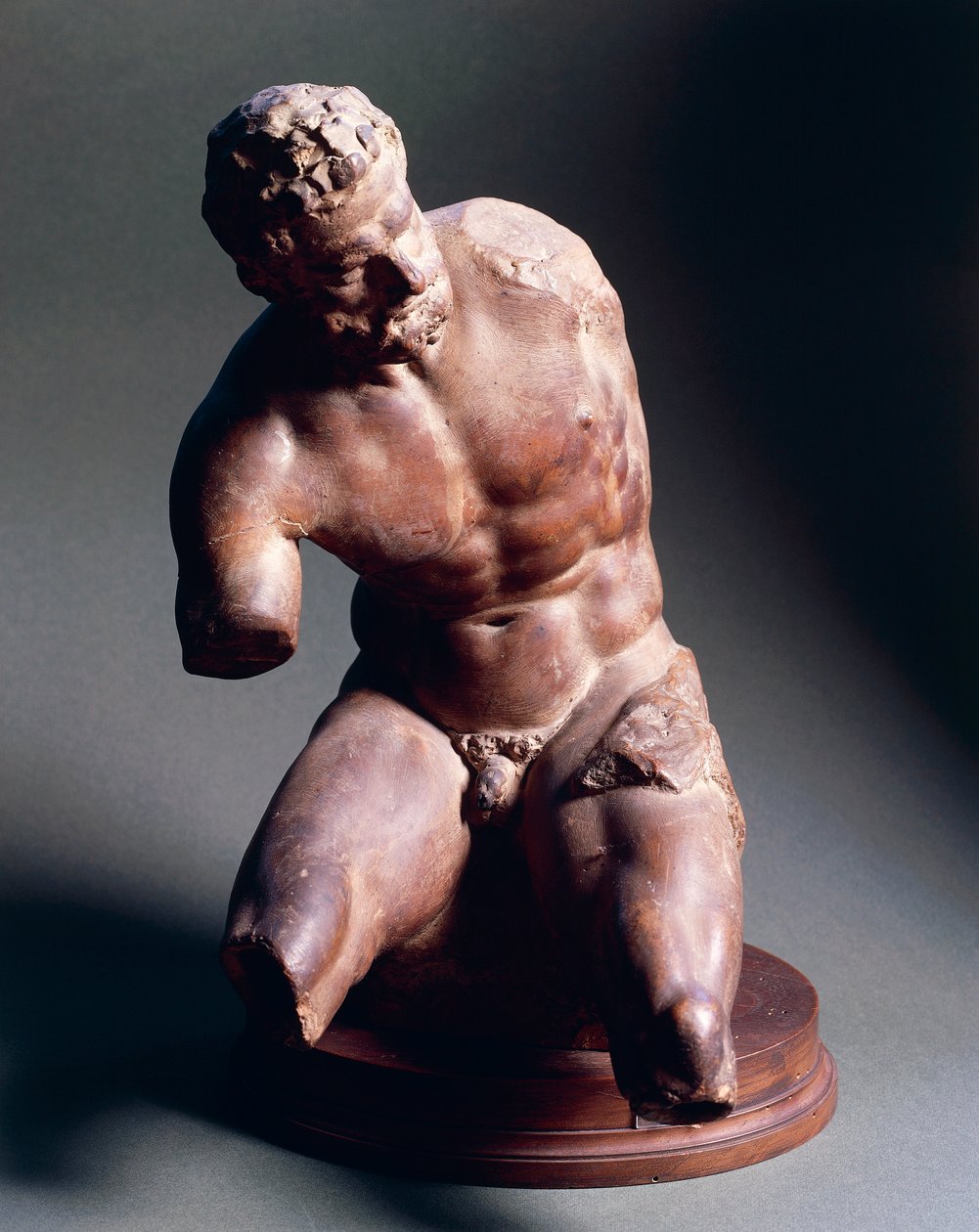 Nudo maschile, circa 1572, terracotta da Giambologna